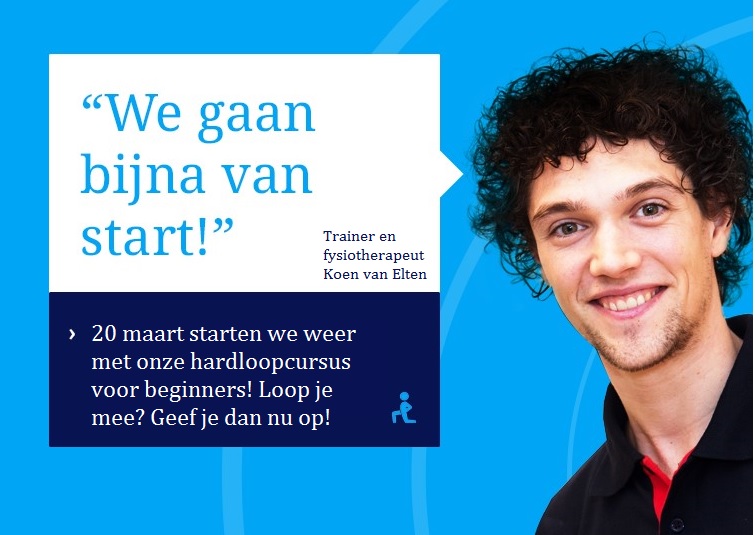 20 maart start beginnerscursus hardlopen