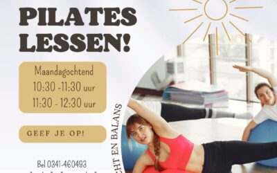 Extra Pilates lessen in de week!