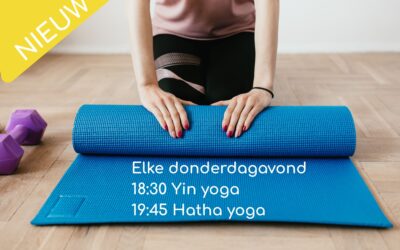 Nieuw! Elke donderdagavond Hatha en Yin Yoga